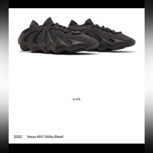 Yeezy 450 Black Sneakers